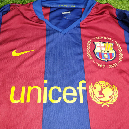 Marquez Barcelona Anniversary Home 2007 2008 Soccer Jersey Shirt XL SKU# 237741-655