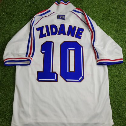 Zidane France 1998 WORLD CUP Away Soccer Jersey Shirt M