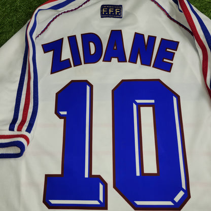Zidane France 1998 WORLD CUP Away Soccer Jersey Shirt M