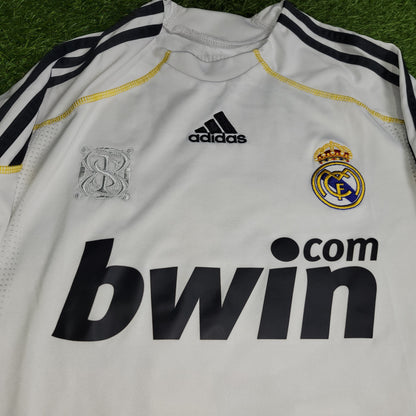 Cristiano Ronaldo Real Madrid 2009 2010 DEBUT Home Soccer Jersey Shirt M SKU# E84352 - ForeverSoccerJerseys