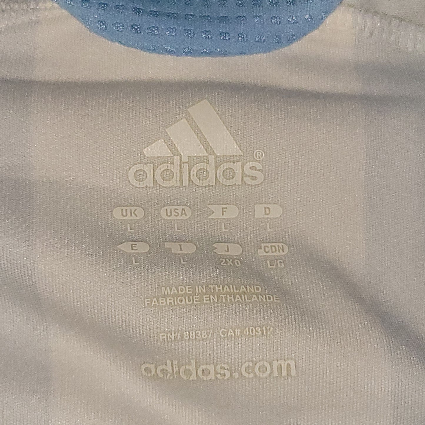 Messi Argentina 2006 WORLD CUP Home Soccer Jersey Shirt L SKU# 739802 AZB001