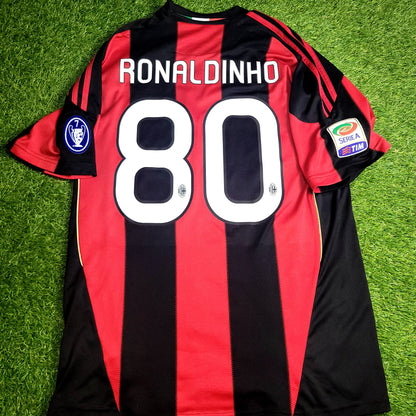 Ronaldinho AC Milan Adidas 2010 2011 Home Soccer Jersey Shirt M SKU# P96288