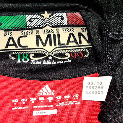 Ronaldinho AC Milan Adidas 2010 2011 Home Soccer Jersey Shirt M SKU# P96288