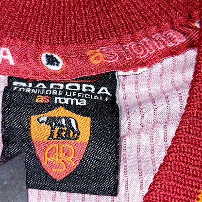 Totti As Roma Diadora 1997 1998 Long Sleeve Home KARDASHIAN Soccer Jersey Shirt M