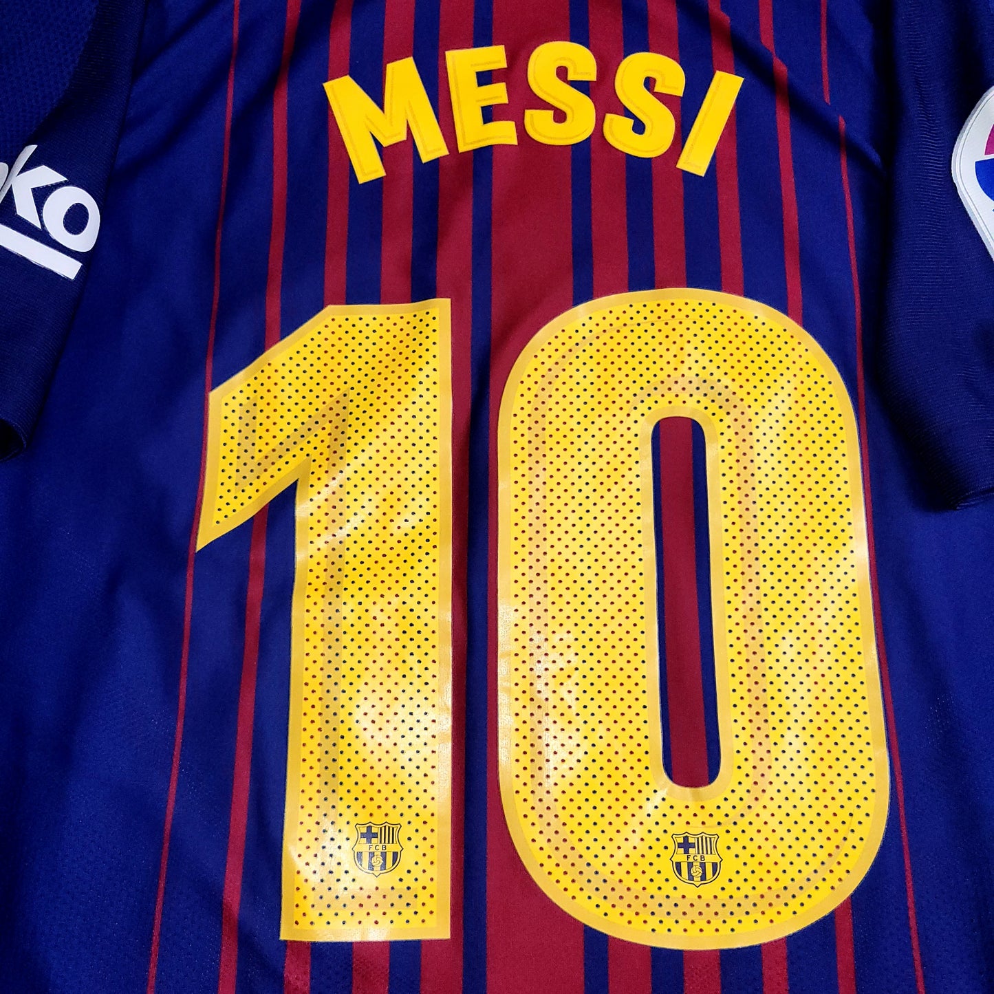 Messi Barcelona Aeroswift 2017 2018 Home PLAYER ISSUE Soccer Jersey Shirt L SKU# 847190-457