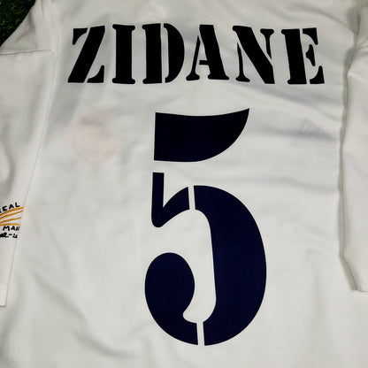 Zidane Real Madrid DEBUT CENTENARY SEASON 2001 2002 Soccer Jersey Shirt XL SKU# 156653 ASR001