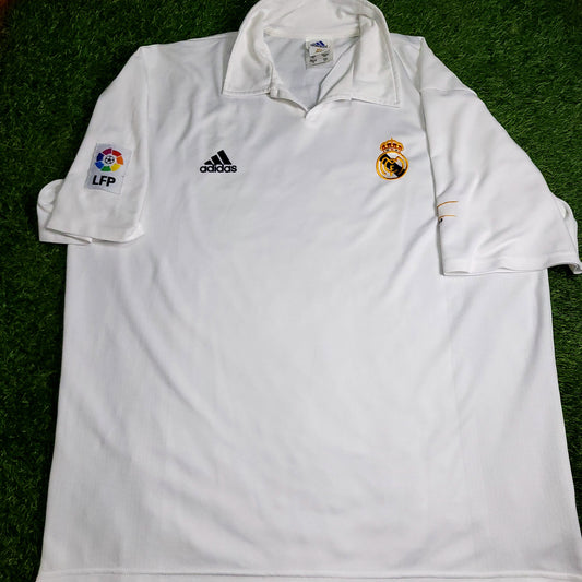 Zidane Real Madrid DEBUT CENTENARY SEASON 2001 2002 Soccer Jersey Shirt XL SKU# 156653 ASR001