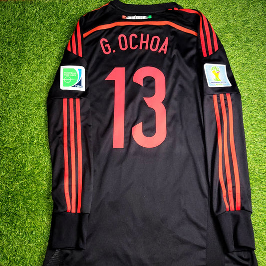 Memo Ochoa Mexico 2014 WORLD CUP GK Soccer Jersey Shirt L SKU# G86995