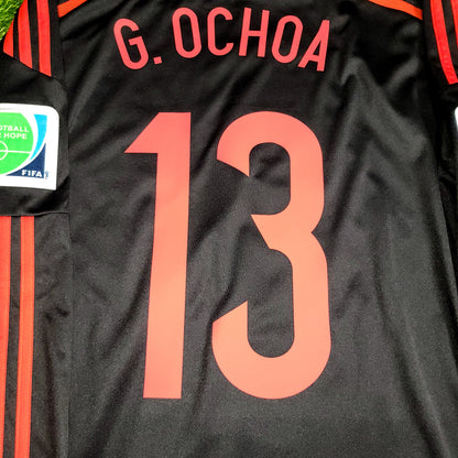 Memo Ochoa Mexico 2014 WORLD CUP GK Soccer Jersey Shirt L SKU# G86995
