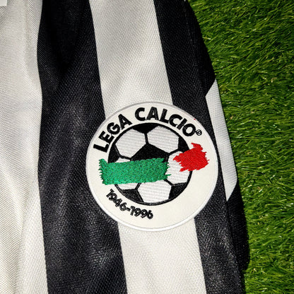 Zidane Juventus Kappa 1996 1997 Long Sleeve DEBUT Home Soccer Jersey Shirt XL