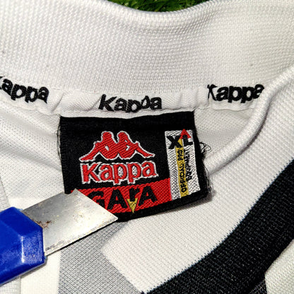 Zidane Juventus Kappa 1996 1997 Long Sleeve DEBUT Home Soccer Jersey Shirt XL