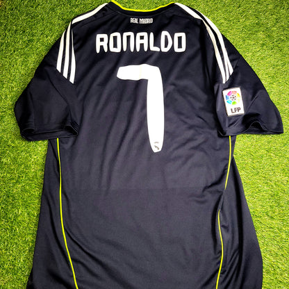 Cristiano Ronaldo Real Madrid 2010 2011 Away Soccer Jersey Shirt L SKU# P95985