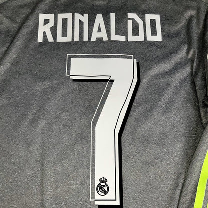Cristiano Ronaldo Real Madrid 2015 2016 Away Long Sleeve Soccer Jersey Shirt M SKU# S12686