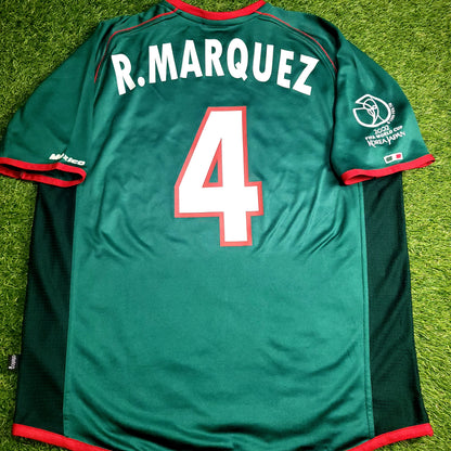 Marquez Mexico Atletica 2002 WORLD CUP Soccer Home Jersey Shirt M