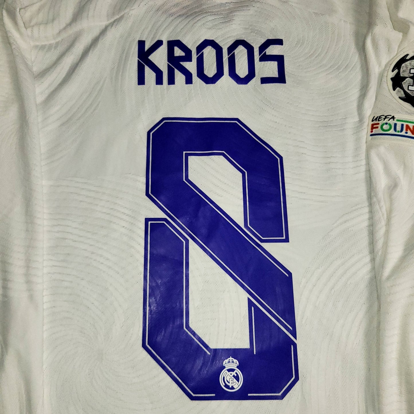 Kroos Real Madrid 2021 2022 UEFA FINAL PLAYER ISSUE Long Sleeve Soccer Jersey XL SKU# GR3995