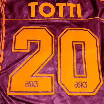 Totti As Roma Asics 1995 1996 Soccer Jersey Shirt XL