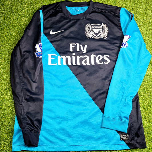 Henry Arsenal 2011 2012 Long Sleeve Away Soccer Jersey Shirt L SKU# 423984-472