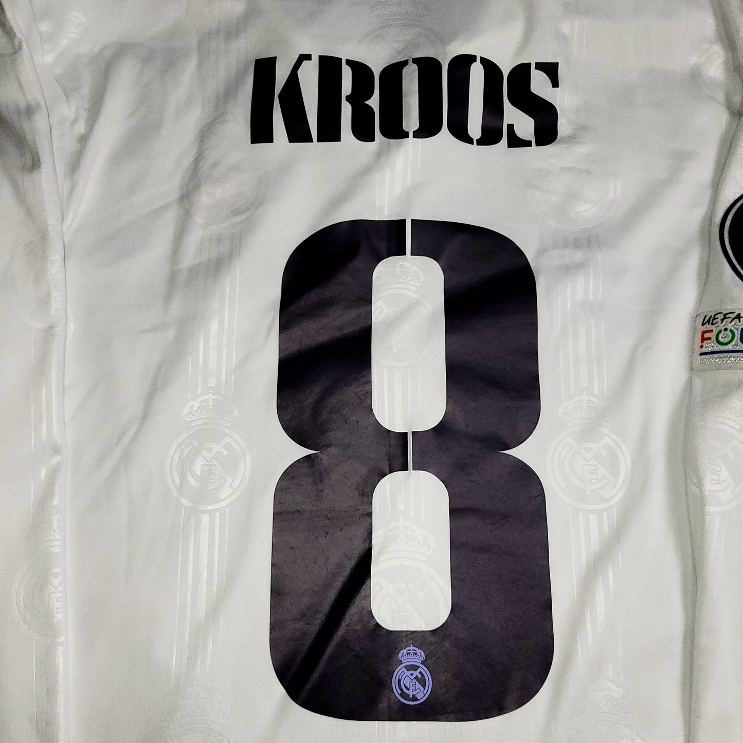 Kroos Real Madrid 2022 2023 UEFA Long Sleeve Soccer Jersey Shirt M SKU# HA2666