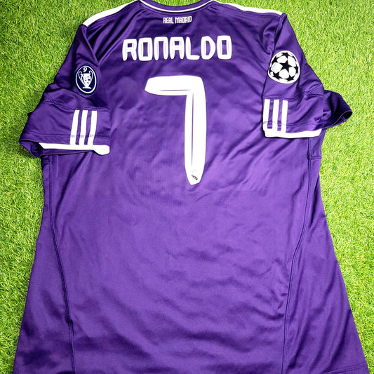 Cristiano Ronaldo Real Madrid 2010 2011 UEFA Third Soccer Jersey Shirt XL SKU# P95678