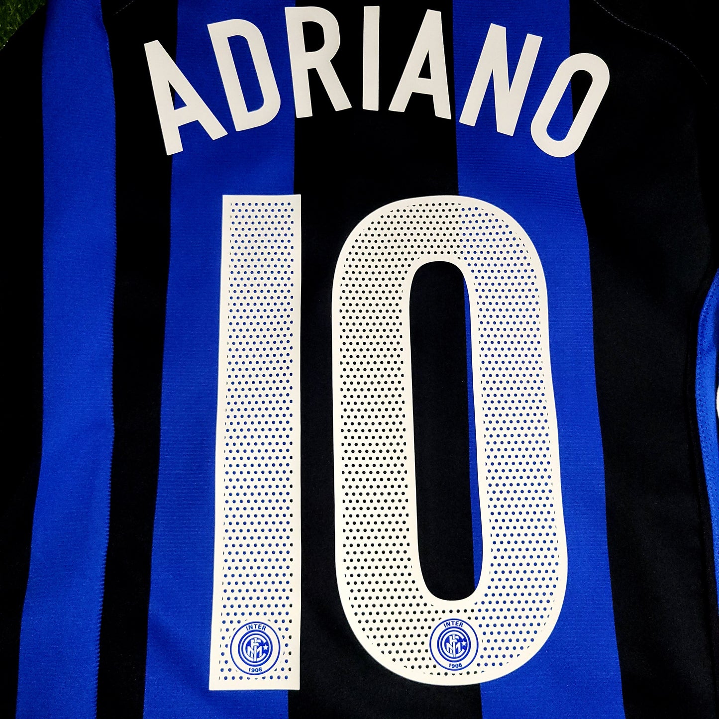 Adriano Inter Milan 2004 2005 Long Sleeve Soccer Jersey Shirt M