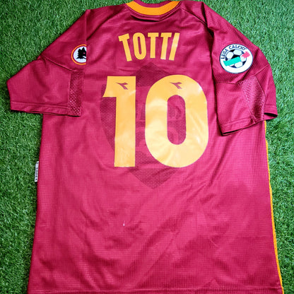 Totti As Roma Diadora 1997 1998 KARDASHIAN Soccer Jersey Shirt L