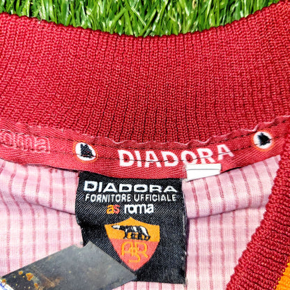 Totti As Roma Diadora 1997 1998 KARDASHIAN Soccer Jersey Shirt L