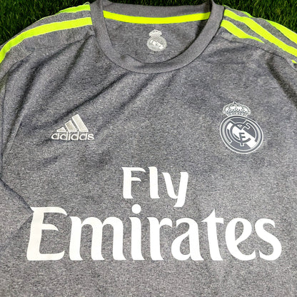 Cristiano Ronaldo Real Madrid 2015 2016 Away Long Sleeve Soccer Jersey Shirt L SKU# S12686