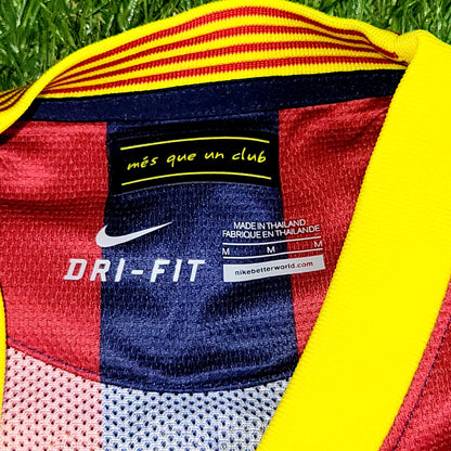 Neymar Barcelona 2013 2014 PLAYER ISSUE UEFA Soccer Jersey Shirt M SKU# 532821-412