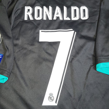 Cristiano Ronaldo Real Madrid 2017 2018 UEFA Away Soccer Jersey Shirt XL SKU# BR3543