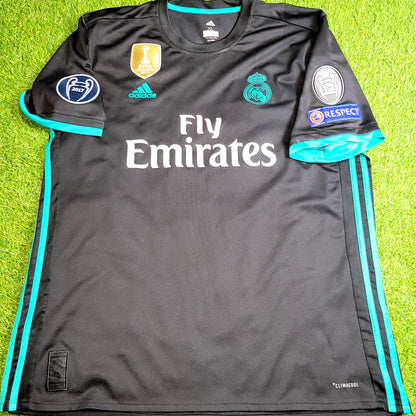 Cristiano Ronaldo Real Madrid 2017 2018 UEFA Away Soccer Jersey Shirt XL SKU# BR3543