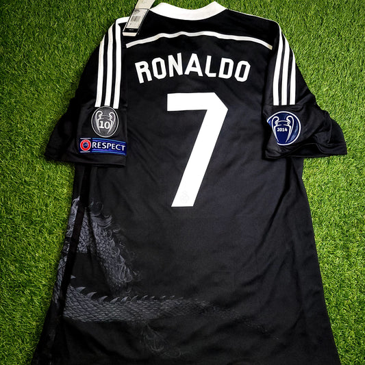 Cristiano Ronaldo Real Madrid 2014 2015 Yamamoto Dragon Y-3 UEFA Third Soccer Jersey Shirt BNWT L SKU# F49264
