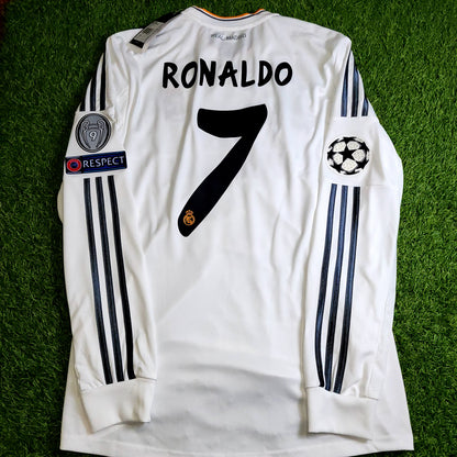 Cristiano Ronaldo Real Madrid UEFA FINAL 2013 2014 Long Sleeve Soccer Jersey Shirt BNWT L SKU# G81098
