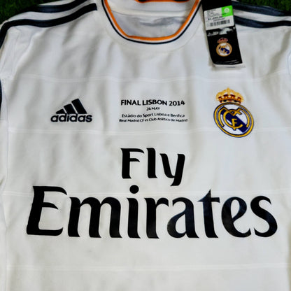 Cristiano Ronaldo Real Madrid UEFA FINAL 2013 2014 Long Sleeve Soccer Jersey Shirt BNWT L SKU# G81098