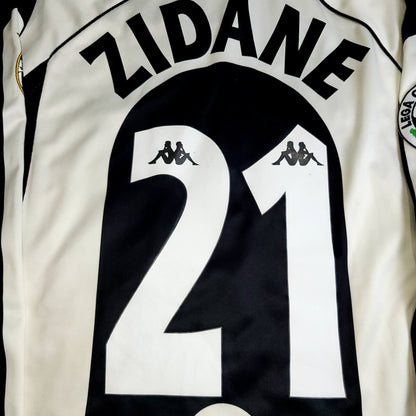 Zidane Juventus 1997 1998 Long Sleeve Kappa Soccer Jersey Shirt XL