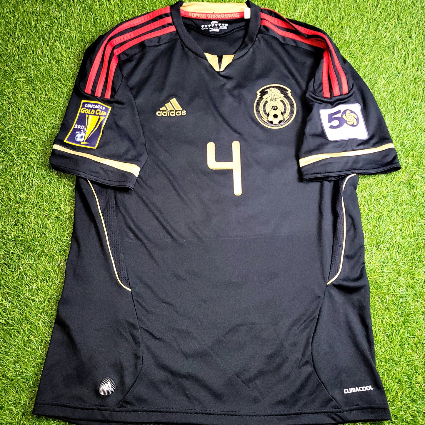 Marquez Mexico 2011 GOLD CUP FINAL Soccer Away Jersey Shirt M SKU# V31526
