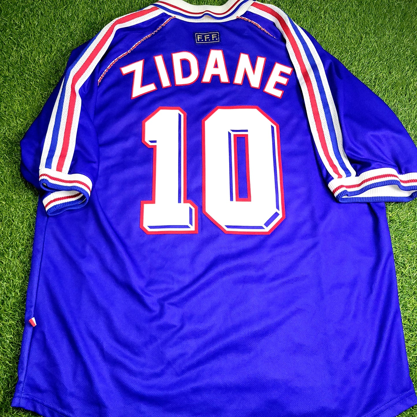 Zidane France 1998 WORLD CUP FINAL Home Soccer Jersey Shirt XL
