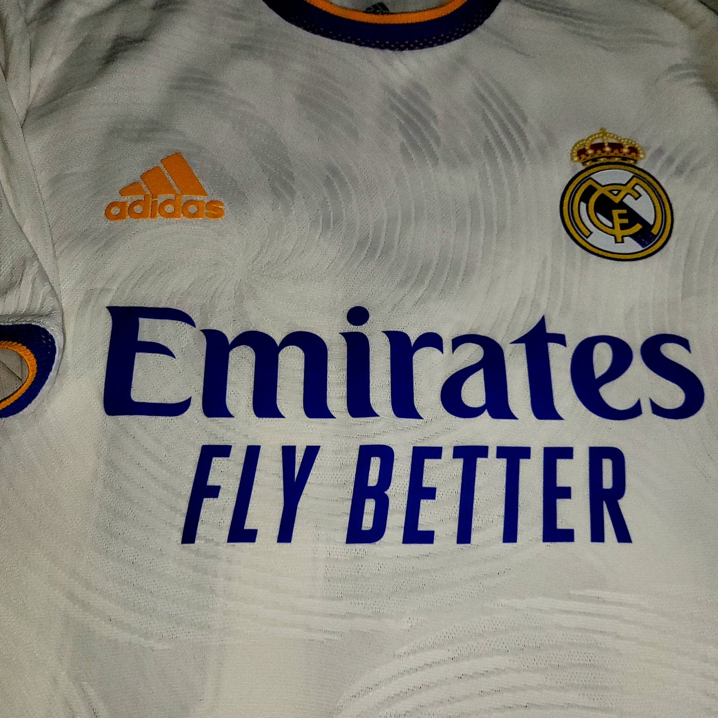 Vinicius Jr Real Madrid PLAYER ISSUE 2021 2022 Soccer Jersey Shirt L SKU# GQ1360