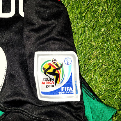 Guardado Mexico 2010 WORLD CUP Away Black Soccer Jersey Shirt M SKU# P41397