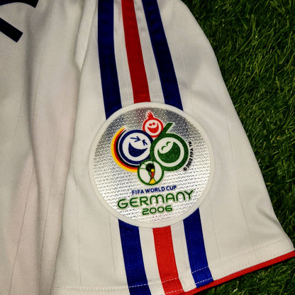 Zidane France 2006 WORLD CUP FINAL Away Soccer Jersey Shirt M SKU# 740125