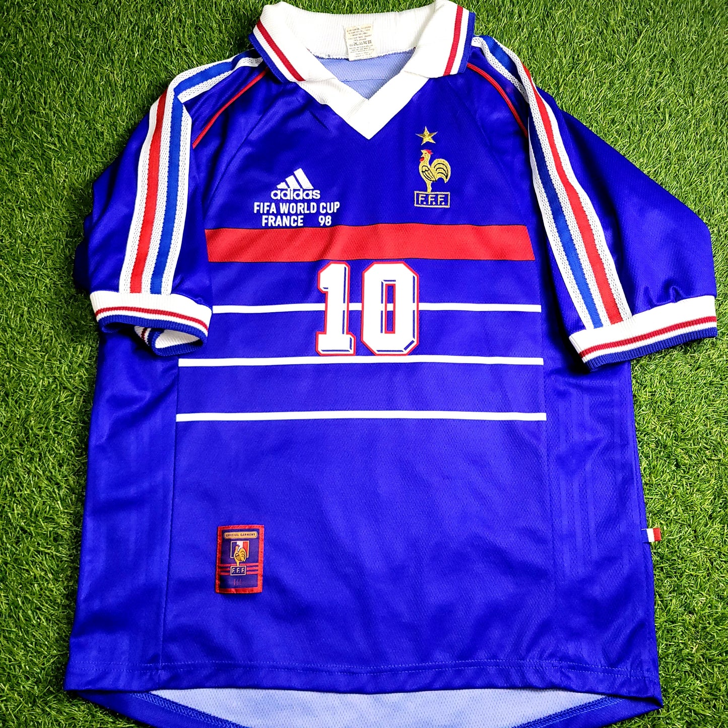 Zidane France 1998 WORLD CUP FINAL Soccer Jersey Shirt M