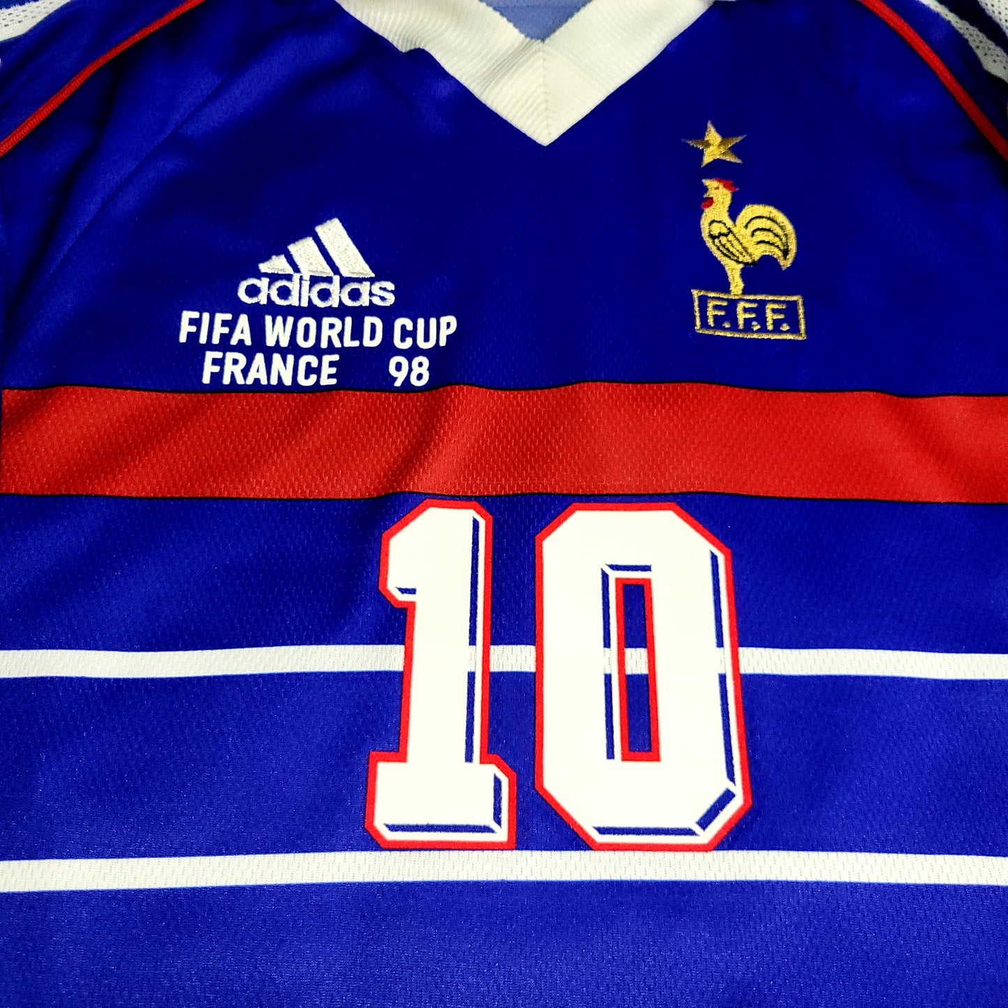 Zidane France 1998 WORLD CUP FINAL Soccer Jersey Shirt M