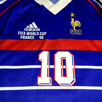 Zidane France 1998 WORLD CUP FINAL Soccer Jersey Shirt M