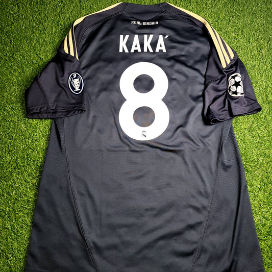 Kaka Real Madrid 2009 2010 DEBUT SEASON UEFA Third Soccer Jersey Shirt L SKU# E84329