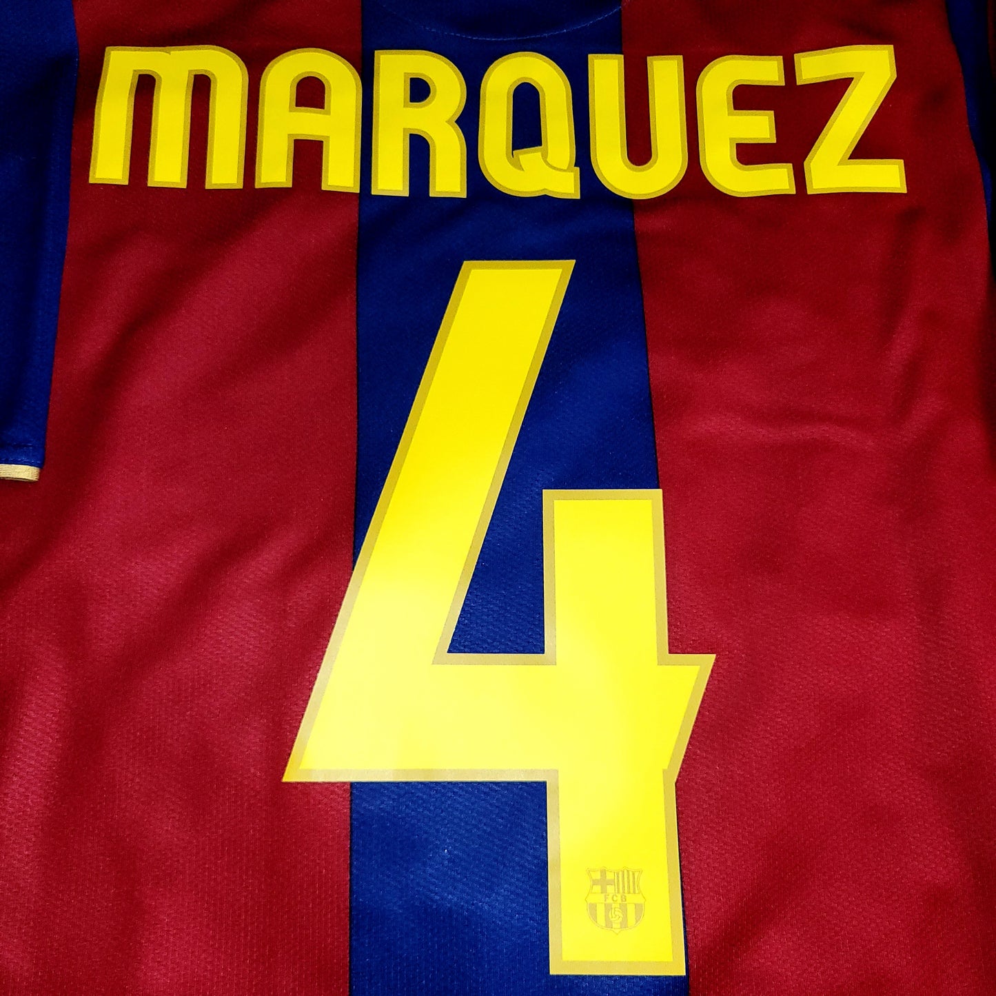 Marquez Barcelona Anniversary Home 2007 2008 Soccer Jersey Shirt M SKU# 237741-655