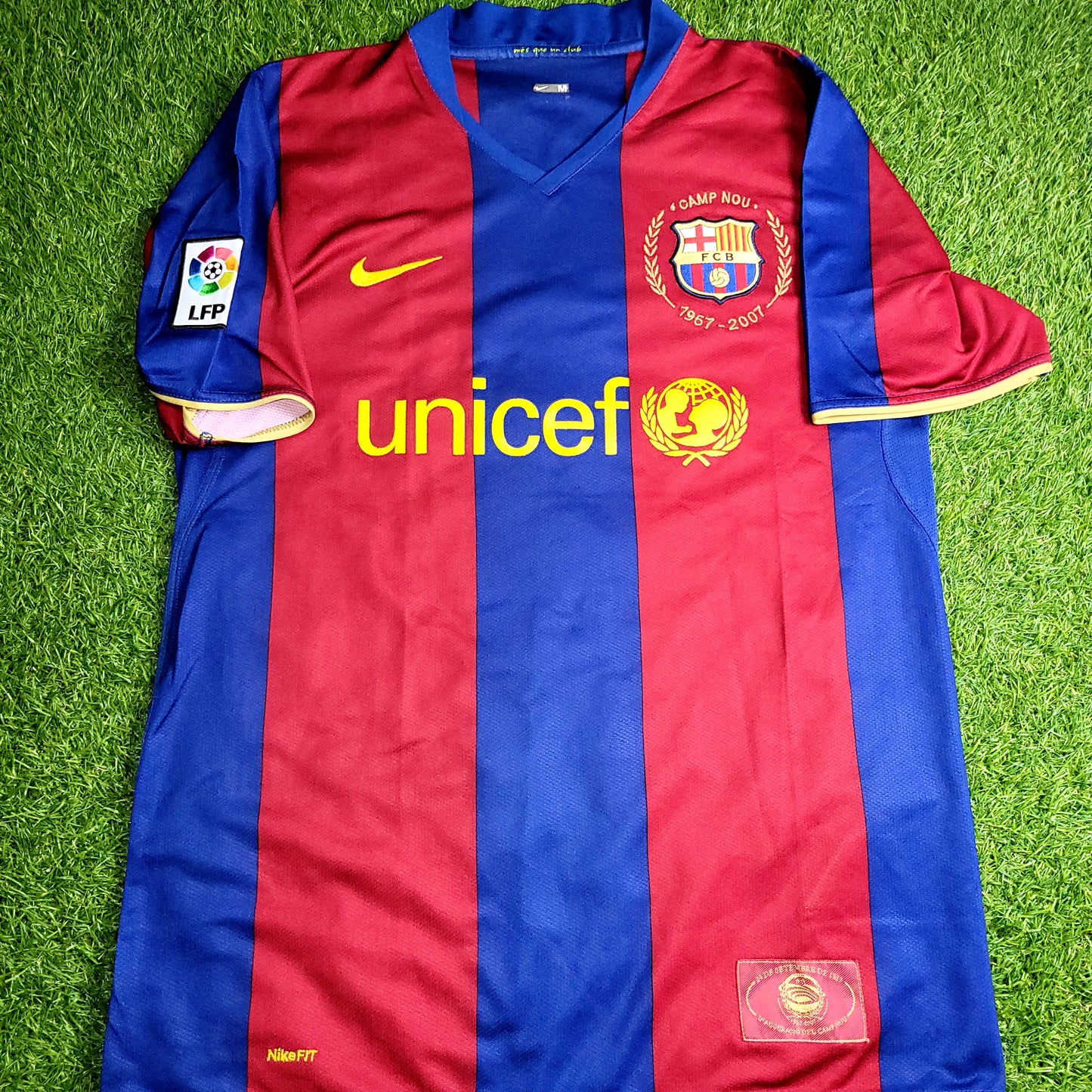 Marquez Barcelona Anniversary Home 2007 2008 Soccer Jersey Shirt M SKU# 237741-655