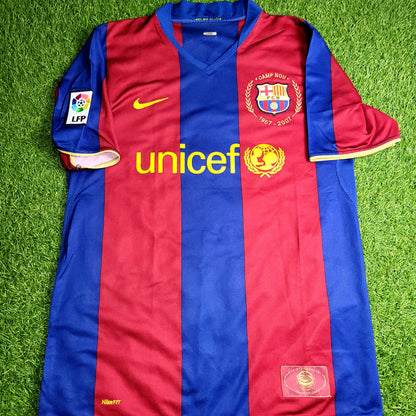Marquez Barcelona Anniversary Home 2007 2008 Soccer Jersey Shirt M SKU# 237741-655