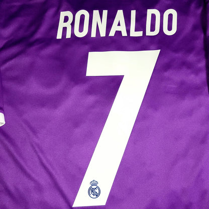 Cristiano Ronaldo Real Madrid 2016 2017 UEFA FINAL Away Soccer Jersey Shirt XL SKU# AI5158