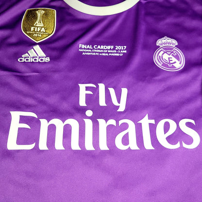 Cristiano Ronaldo Real Madrid 2016 2017 UEFA FINAL Away Soccer Jersey Shirt XL SKU# AI5158