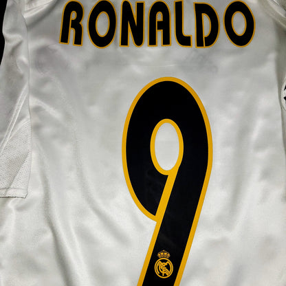 Ronaldo Real Madrid 2004 2005 UEFA Soccer Jersey Shirt L SKU# 367842