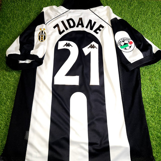 Zidane Juventus 1997 1998 Kappa Home Soccer Jersey Shirt XL